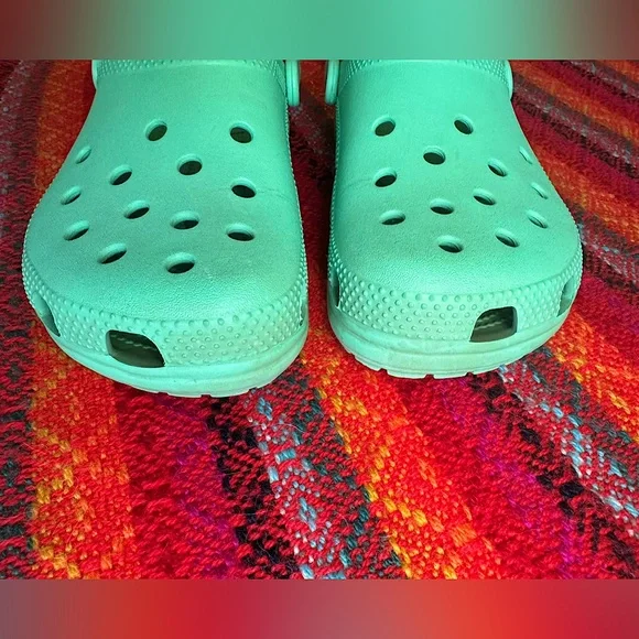 Crocs Classic Clog-Mint blue (Women 10, Men 8) - Picture 6 of 7